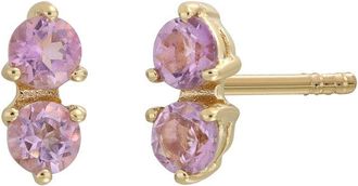 Bony Levy 14K 0.40 Ct. Tw. 4 Amethyst Stud Earring