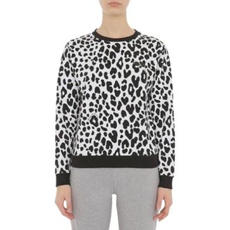 Moschino Hoodies & sweatvesten, Dames, Zwart, S, Katoen, Truien