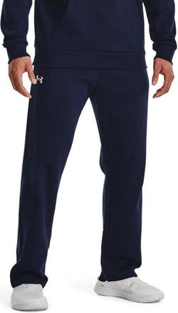 Under Armour Mens Midnight Navy/White Rival Fleece Sweatpants, Size M