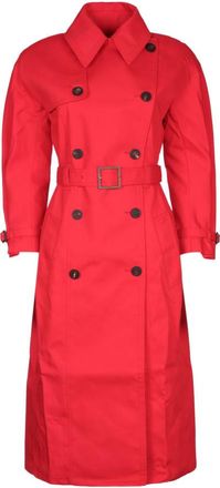 Jacquemus Red Double-Breasted Trench Coat