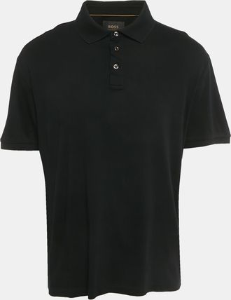 HUGO BOSS Boss By Hugo Boss Black Cotton L -Perry 14 Polo T-Shirt
