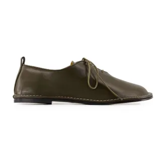 Ami Leather Calfskin Derby - Khaki