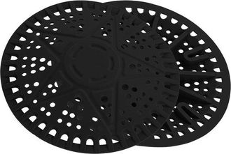OEM Rejillas Recolectoras De Pelo Para Desag&uuml;e - Silicona Antiadherente Para Duchas, Ba&ntilde;eras Y Lavabos (negro)