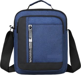 Generic Compatible For Man Crossbody Bag Shoulder(Dark blue)