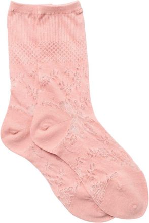 Natori Floral Fields Crew Socks in Blush at Nordstrom