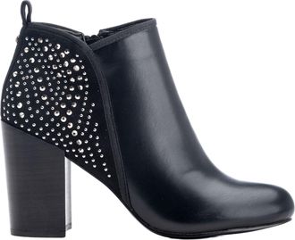 Kor&ouml;shi Womens Fake Suede Ankle Boot, Black/White, 5 UK