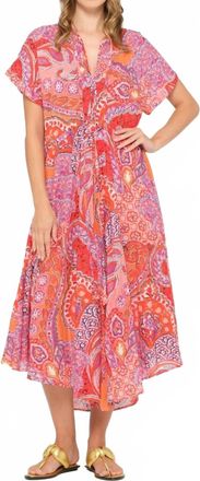 Oneseason Chalbri Brazil Cotton Dress In Coral