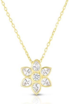 Glaze Jewelry Flower Pendant Necklace in Gold at Nordstrom Rack