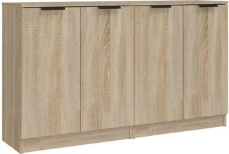 vidaXL Aparadores 2 uds madera contrachapada roble Sonoma 60x30x70 cm Vidaxl