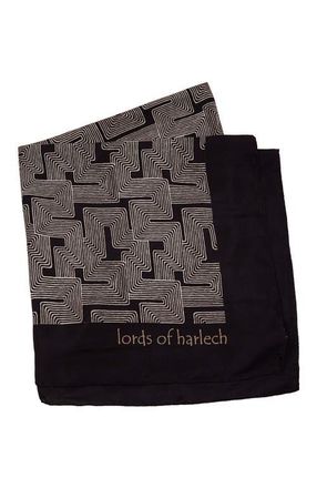 Lords of Harlech Inter Twine Womens Printed Scarf in Inter Twine Black at Nordstrom