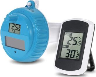 OEM Term&oacute;metro Digital Solar Para Piscinas - Flotante E Irrompible - Gran Pantalla Lcd - Rango De Temperatura: -40 A 60 &deg;c - Para Spas Y Acuarios