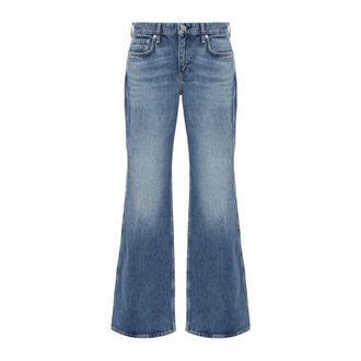 Rag & Bone Josie Relaxed Flare Jean - Jeans - Mujer - Azul - W28
