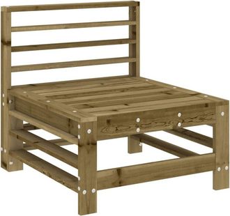 vidaXL Garden Middle Sofa Impregnated Wood Pine Vidaxl