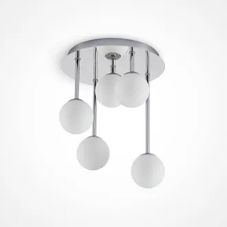 Lindby L&aacute;mpara De Techo chrissy En Plateado Metal - Lindby