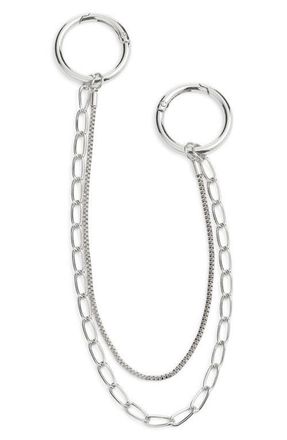 Chelsea28 Swag Chain Bag Charm in Silver at Nordstrom