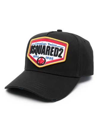 Dsquared2 Cappello da baseball con ricamo - Nero