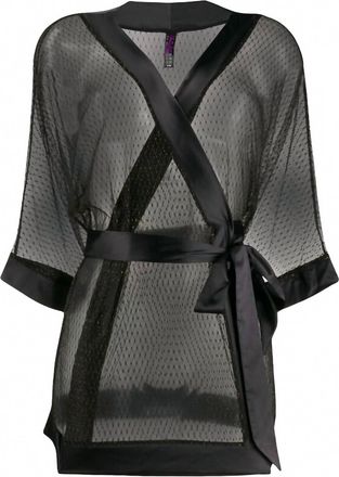 Maison Close Womens Sage Decision Kimono In Black