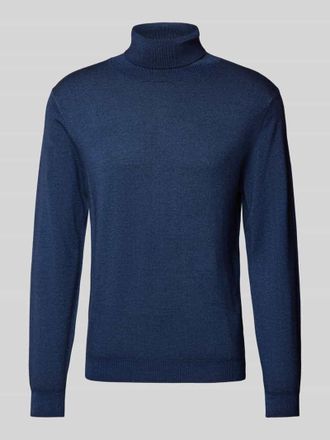 Fynch-Hatton Fynch-Hatton Rollkragenpullover mit Rollkragenpullover in Jeansblau, Gr&ouml;&szlig;e L