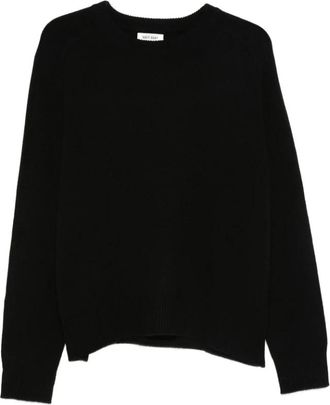 Soft Goat Cashmere Boyfriend Trui - Dames - Cashmere truien - Zwart - XS - Kasjmier - Truien & Vesten