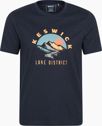 Mountain Warehouse Mens Mountain Warehouse Mens Keswick Short-Sleeved T-Shirt - Navy - Size: 36