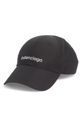 Balenciaga Athletic Baseball Cap in 1000 Black at Nordstrom, Size Medium