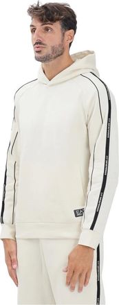 Emporio Armani Emporio Armani Ea7, Heren, Sweatshirts & Hoodies, Beige, Maat: XS Katoen