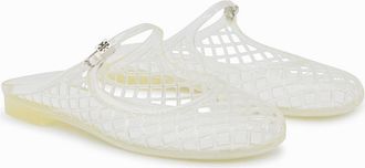 Tory Burch Flat Shoes Clear/Silver-Donna