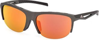 Adidas Sport SP0112 97L Mens Sunglasses Green Size 66