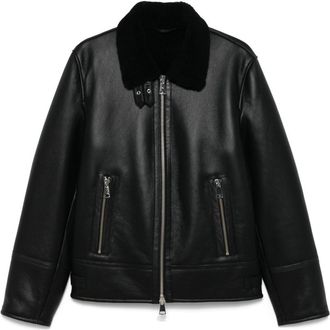 Dondup Giacca con colletto in shearling - Nero