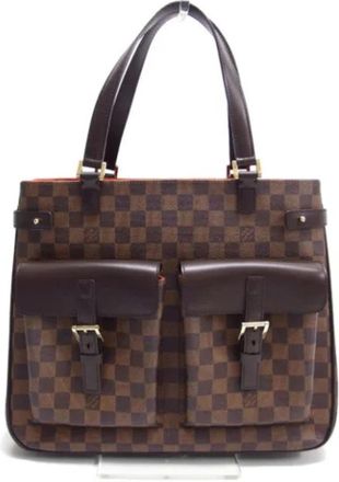 Louis Vuitton Tweedehands Canvas Louis Vuitton tassen - Dames - Vintage Shopper - Bruin - ONE Size - Vintage