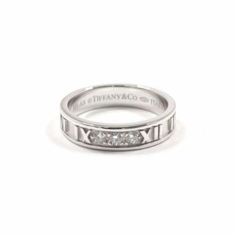 Tiffany & Co. Silver White Gold (18K) Band Ring (Pre-Owned)