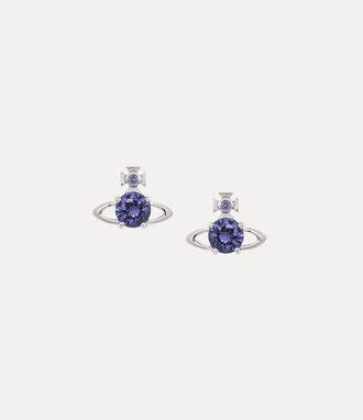 Vivienne Westwood Reina Earrings Platinum-lavender-cz Platinum-lavender-cz Women