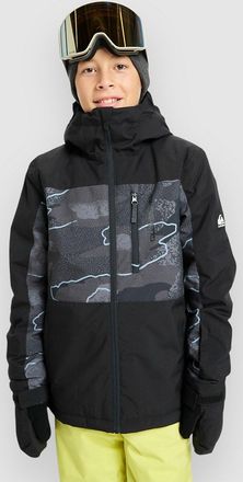 Quiksilver Side Hit Printed Kids Chaqueta negro