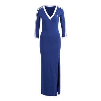 adidas (WMNS) adidas originals adicolor colro Claic 3-Maxi Srtipe Dress Asia Sizing Blue IP2987