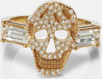 Alexander McQueen Anillo con cristales