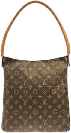 Louis Vuitton Pre-owned Shoulder Bags, female, Brown, Size: ONE SIZE Pre-owned Looping Monogram Shoulder Bag