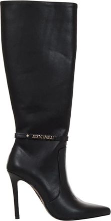 Roberto Cavalli Boots - Dames - Laarzen met Hak - Zwart - 39 EU - Schoenen