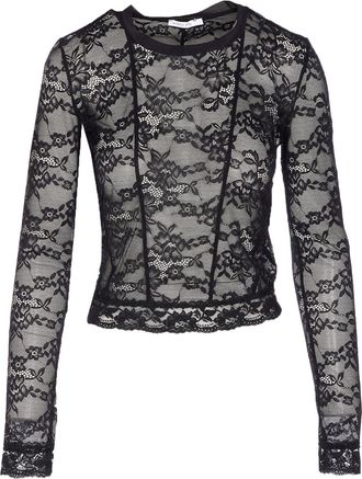 Patrizia Pepe Lace Long Sleeves T-shirt