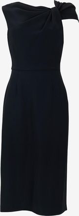 Givenchy Midi-Kleid mit Wasserfallkragen aus Krepp