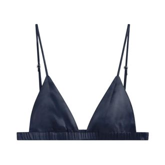 Frankie Shop Dames, Ondergoed, Blauw, Maat: L Satijn