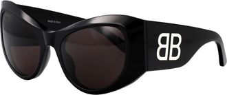 Balenciaga Stijlvolle zonnebril Bb 0393S - Dames - Zonnebrillen - Zwart - 57 MM - Accessoires