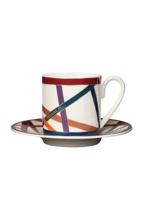 Missoni Home Nastri Set Of 2 Coffee Cups & Saucers in Multicoloured at Nordstrom
