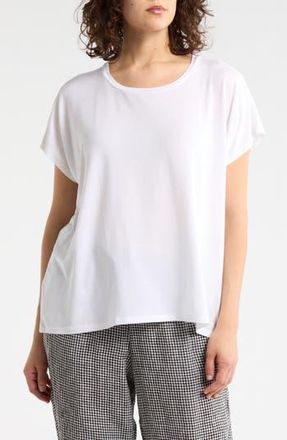 Eileen Fisher Boxy Crewneck Top in White at Nordstrom Rack, Size 1 X
