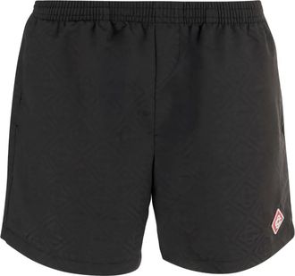 Casablanca Shorts met logopatch - Zwart