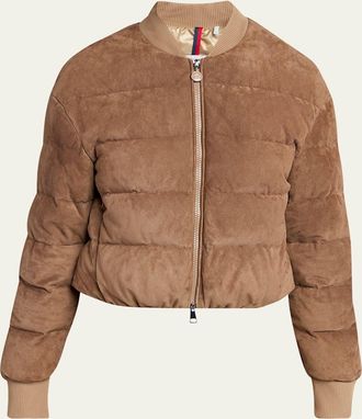25SS MONCLER Epinal ブラウン Brown Epinal Square-Quilted Down Shirt Jacket - Short Down