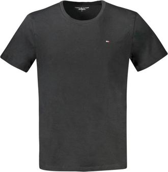 Tommy Hilfiger Klassiek T-shirt met ronde hals - Heren - T-shirts - Zwart - S - Katoen - Tops