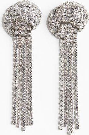 H&M Lange Strassohrringe - Silber