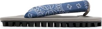 Suicoke GTA thong-strap sandals - unisex - Rubber/Rubber/Polyester - 5 - Blue