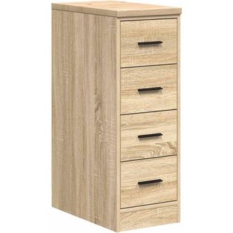 vidaXL Vidaxl - Garage Storage Cabinet Sonoma Oak 30x51x85 cm Solid Wood Pine