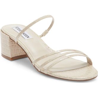Steve Madden Miari Slide Sandal in Bone Croco at Nordstrom Rack, Size 7.5